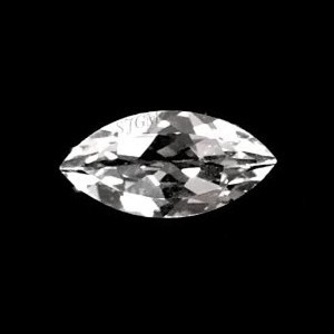 พลอยหลวมเหลี่ยมเพชรพลอยคริสตัลใสตัดจาก2.50X5mm ได้รับการรับรองจากโรงงาน - Product Image 1