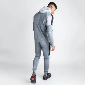 ชุดวอร์มผู้ชายแบบสวมหัวทรงปกติ ไซส์ใหญ่ กันลม แห้งเร็ว ผ้าฟลีซ โพลีเอสเตอร์/คอตตอน ความยาวเต็มตัว ใส่ได้ทุกฤดู - Product Image 6