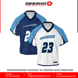 Conjunto de uniformes de lacrosse sublimados personalizados, camisetas reversibles y pinnies impresos a pedido con su propio diseño - Product Image 2
