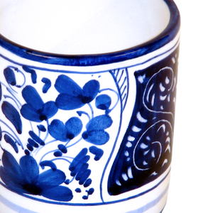 อิตาเลี่ยน Handmade เครื่องปั้นดินเผาแก้วสีฟ้าตกแต่งแก้วกาแฟ