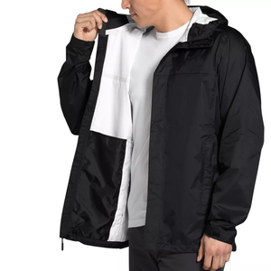 Chaqueta de lluvia de mezclilla personalizada para hombre con cremallera a prueba de viento cuello alto estilo informal temporada de invierno servicio OEM disponible - Product Image 4