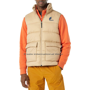 Chaleco Acolchado Transpirable de Secado Rápido 100% Poliéster para Hombre, Estilo Casual con Logotipo Personalizado para Invierno, Venta al Por Mayor - Product Image 4