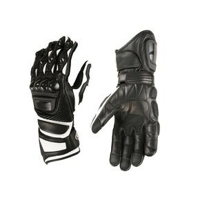 Guantes de carreras de motocicleta de fibra de carbono personalizados, protección antideslizante para nudillos de dedo completo con pantalla táctil de fábrica - Product Image 3