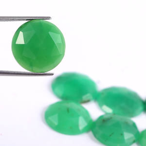 Gema redonda de 6mm a 15mm, piedra Natural de crisoprasa de corte rosa, facetada, suelta, precio al por mayor - Product Image 5