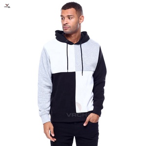 Vente en gros OEM pour hommes 100% coton pull-over sweat-shirt à capuche multicolore personnalisé tricoté solide imprimé à la mode polaire grande taille - Product Image 4