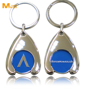 zinc ally printing trolley <b>coin</b> keychain, keyring - Product Image 6