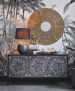 100% Eco-friendly Seagrass Wall <b>Mirror</b> With Frame Bohemian Style Seagrass Antique <b>Mirror</b> Frame - Product Image 4