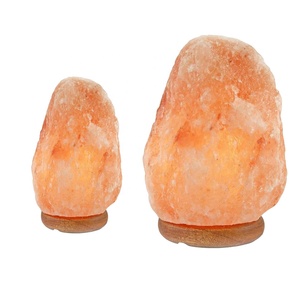 Lámpara de Sal del Himalaya Natural Tallada de 15-20 kg con Regulador de Intensidad/Color Rosa - Decoración para el Hogar Estilo Amor de Sian Enterprises - Product Image 1