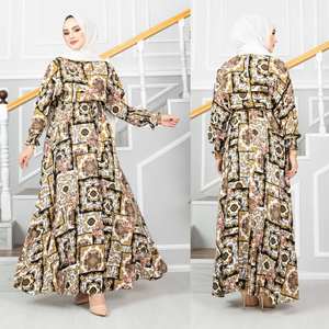 Nouvelle saison robes modestes islamiques pour femmes Abaya caftan tunique Kimono Hijab éthéré Dubaï arabe mode musulmane qualité turque - Product Image 3