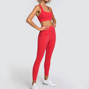 Conjunto de Yoga para Mujer, Hecho a Medida, Ecológico, Impermeable, Transpirable, Color Sólido 2022 - Product Image 3