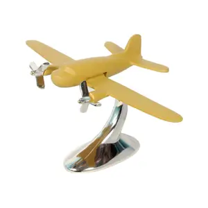 트렌드 캐스트 알루미늄 항공기 모델 노란색 손으로 그린 매우 고급 비행기 스케일 모델 신뢰할 수있는 하이 퀄리티 제조