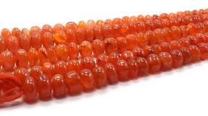 Meilleure qualité 10 pouces Long brin naturel cornaline pierre précieuse perles rondelles lisses fabricant en gros véritable haute qualité - Product Image 4