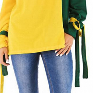 Nouveau dernier design personnalisé sweat-shirt à col rond imprimé surdimensionné pour femmes - Product Image 5