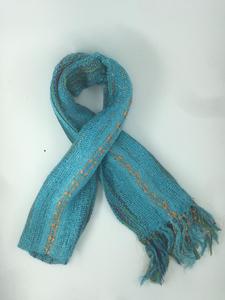 New Design <b>Silk</b> <b>Scarf</b> Made High Cotton Viscose Yarn Dye Multicolor Stole Elegant Casual Stylish Women Adults Spring Handloom - Product Image 5