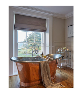Baignoire autoportante en cuivre antique personnalisée de taille standard adulte gonflable marron et argent pour la salle de bain - Product Image 2