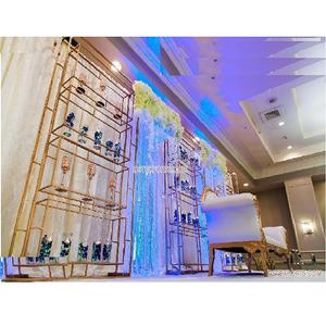 Soporte de fondo de Metal para decoración de boda, arcos de Metal de estilo occidental para escenario, venta al por mayor - Product Image 1