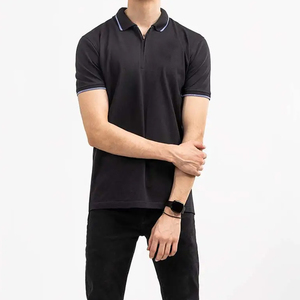 Camisa Casual para Hombre de Alta Calidad Hecha a Medida por GAF, Color Personalizado, Logotipo, Patrón Sólido, Tejido de Punto, 100% Algodón, Antiarrugas, Manga Corta - Product Image 1