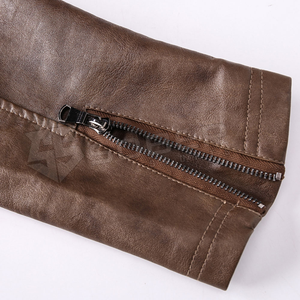Chaquetas de Cuero Genuino para Hombre con Logotipo Personalizado al por Mayor, Chaquetas de Invierno Impermeables y Transpirables de Tela de Lona Ecológica con Servicio OEM - Product Image 5