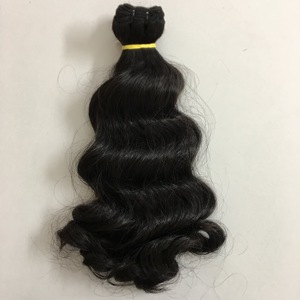Mechones de pelo virgen sin procesar de 8 a 32 pulgadas, extensiones de cabello humano 100% ondulado, venta al por mayor - Product Image 1