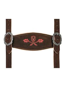 Custom Traditional <b>Pink</b> Goat Leather Lederhosen Vintage Bavarian Design Classic Oktoberfest Attire Plus Size Embroidered <b>Shorts</b> - Product Image 6