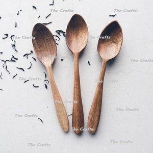 Ensemble de cuillères à servir en bois de couleur brune pour la maison, l'hôtel et la cuisine des restaurants - Product Image 6