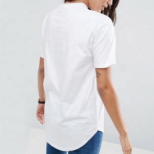 Camisas manga con dobladillo de media redondo para mujer, diseño personalizado, novedad de verano, 2022 - Product Image 3