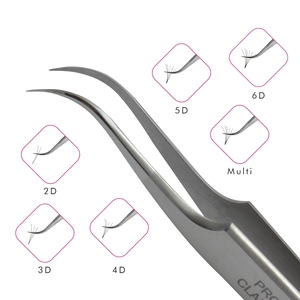 Eyelash Extension Tweezer in Mirror Polish Color with Light Curved Tip Design Private Label, Curved Pointed Eyelash Tweezer - Product Image 4