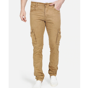 Pantalones de jogging de algodón para hombre, joggers, pantalones cargo con bolsillos laterales y bolsillos traseros - Product Image 1