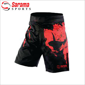 กางเกง MMA คุณภาพสูง พิมพ์ลายตามสั่ง 100% โพลีเอสเตอร์ โลโก้สั่งทำ กันน้ำ ระบายอากาศ แห้งเร็ว สไตล์อังกฤษ สำหรับออกกำลังกายและเล่นกีฬา 男女兼用 - Product Image 1