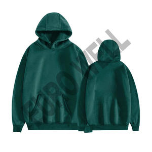 Pull-over doublé en coton 100% de haute qualité pour hommes, vêtements d'extérieur en polaire avec logo personnalisé, sweats à capuche imprimés, vêtements de yoga tricotés pour l'hiver - Product Image 6