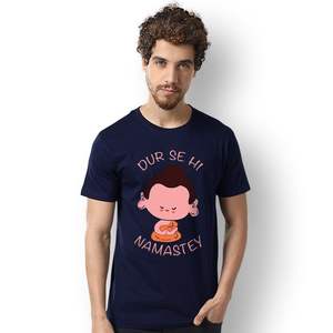 Camisetas de punto serigrafiadas de seda de alta calidad con logotipo personalizado OEM para hombre y mujer, camisetas unisex con diseño diseñado en la India - Product Image 2