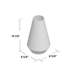 Vase de table en métal galvanisé - Product Image 2