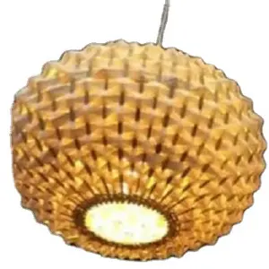 Hoge Kwaliteit Milieuvriendelijke Luxe Ronde Rieten Lamp Geweven Hangende Hanglamp Voor Slaapkamer Woonkamer Hotel Lounges