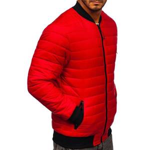 Chaqueta de cuello levantado personalizada para hombre, chaqueta de plumón en blanco para invierno, estilo de moda de alta calidad, talla grande, venta al por mayor - Product Image 2