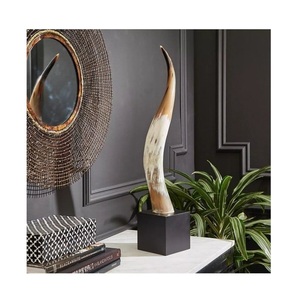 Nique-claxon decorativo de color negro natural, cuerno con logotipo de la mejor calidad y tamaño mediano, precio bajo - Product Image 2
