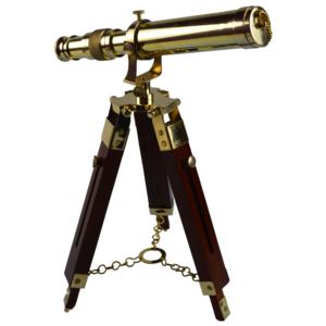 Télescope avec étui en cuir, design en bois antique, meilleur décor de maison, jumelles - Product Image 5