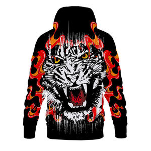 Sublimation complète personnalisée sweat à capuche d'hiver hommes femmes polaire séchage rapide respirant écologique polyester/coton sweat à capuche 3D - Product Image 3