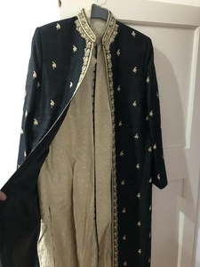 SHERWANI-vestido de boda para hombre, elegante chaqueta india y pakistaní, fiesta con bordado pesado, 2023 - Product Image 2