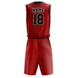 Uniforme de baloncesto para hombre, Material 100% poliéster, venta al por mayor - Product Image 3
