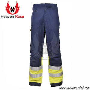 กางเกงกางเกงทำงานหน่วงไฟพร้อมกางเกงเทปสะท้อนแสงใช้สำหรับอุตสาหกรรม - Product Image 4