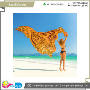 โสร่งชายหาดผ้าฝ้าย100% ดีไซน์หรูหราผลิตภัณฑ์ชายหาดออกแบบได้ตามที่ต้องการ - Product Image 3