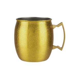 หรูหรามอสโกล่อทองแดงแก้วสแตนเลสรอบรูปร่างแก้วพร้อมที่จับทองเหลืองสําหรับน้ําดื่มใช้แก้ว - Product Image 5