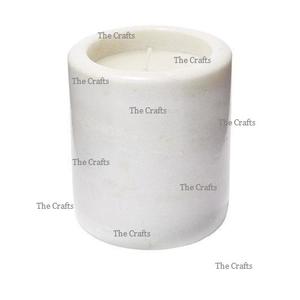 Ensemble de deux bougeoirs en marbre avec bougeoir rond de qualité supérieure pour la décoration de la maison - Product Image 4