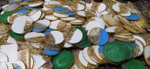 จานรองแก้วเรซิ่นทรงกลมอีพ็อกซี่สีขาว,ถาดรองแก้วสีดำอีพอกซีเรซินสำหรับตกแต่งบ้านของขวัญ DIY - Product Image 2