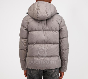Chaqueta acolchada de alta calidad para hombre, chaqueta de burbujas de invierno personalizada, OEM completo - Product Image 3