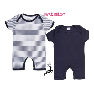 Mono de bebé orgánico de bambú infantil personalizado con cierre de botón a presión Unisex OCS algodón OEM ropa de bebé - Product Image 1
