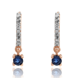 Proveedor de joyería de alta calidad, aretes de aro de plata de ley 925 con zafiro, circonita cúbica y múltiples piedras preciosas para mujer - Product Image 2