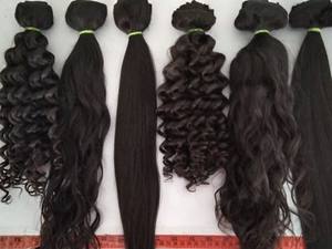 Extensions de cheveux malaisiens Remy — noble, lot de 7 pièces de mèches naturelles, cheveux lisses et bouclés, vierges non traités, vente en gros - Product Image 3