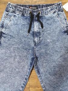 Prime Products for shopify eBay กางเกงขาสั้นผ้าฝ้ายเดนิมสำหรับผู้ชายกางเกงวิ่งทรงสกินนี่แบบลำลอง - Product Image 3