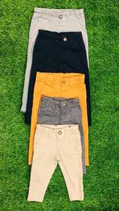 Pantalón Largo Recto Informal para Niños, de Algodón Orgánico 100%, Transpirable y Cómodo, Teñido a la Prenda, de la Mejor Calidad, Personalizado OEM - Product Image 4